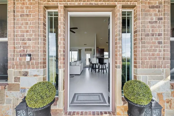 a view of a entryway front of house