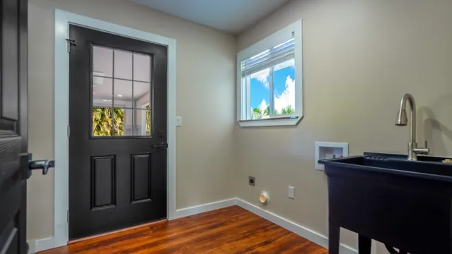 a view of a balcony with a patio