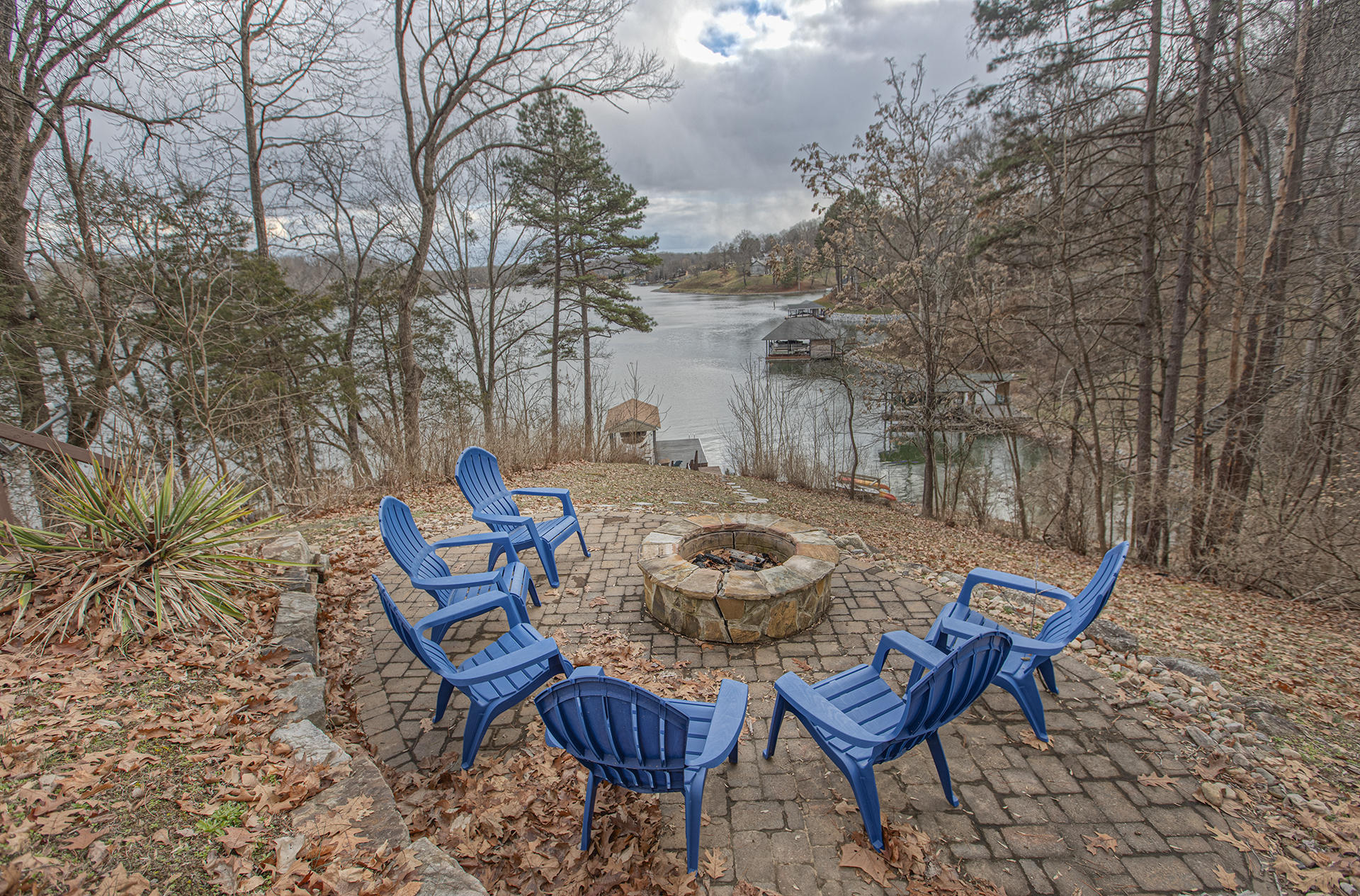 6136 Horseshoe Bend Road Goodview, VA 24095 - Photo 27 of 35 a view of a chairs and table in the patio