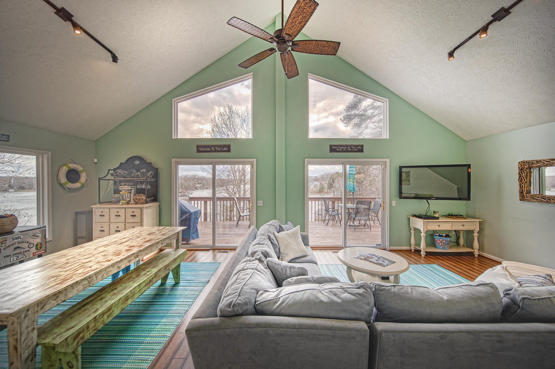 6136 Horseshoe Bend Road Goodview, VA 24095 - Photo 6 of 35 a living room with furniture and a large window