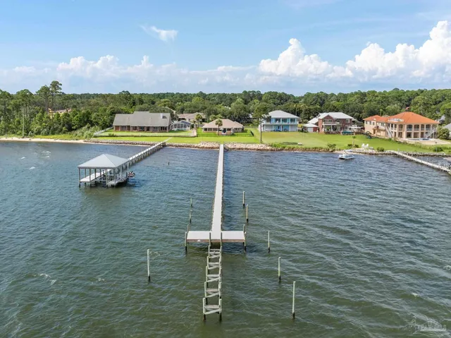 a view of a city with an ocean view