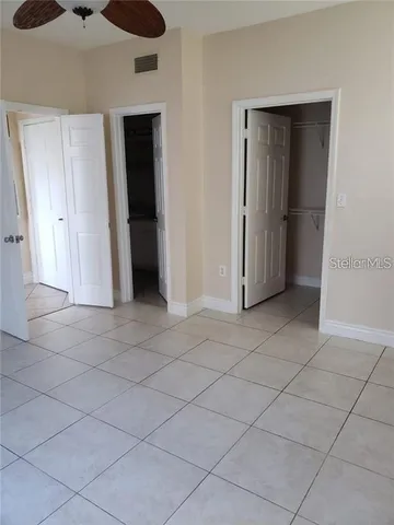 an empty room with an entryway