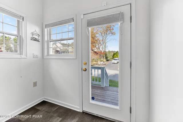 a small space with window