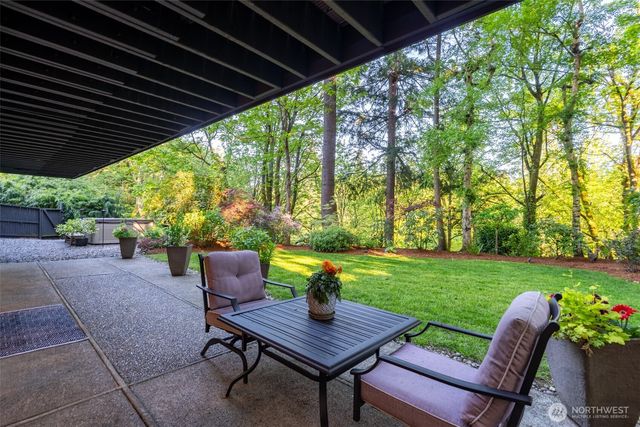 a view of swimming pool with a yard