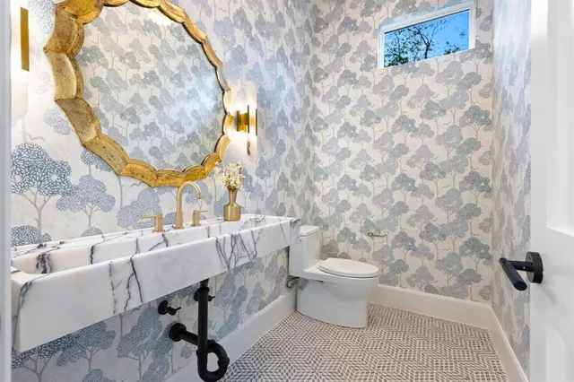 a living room with a couch and a table