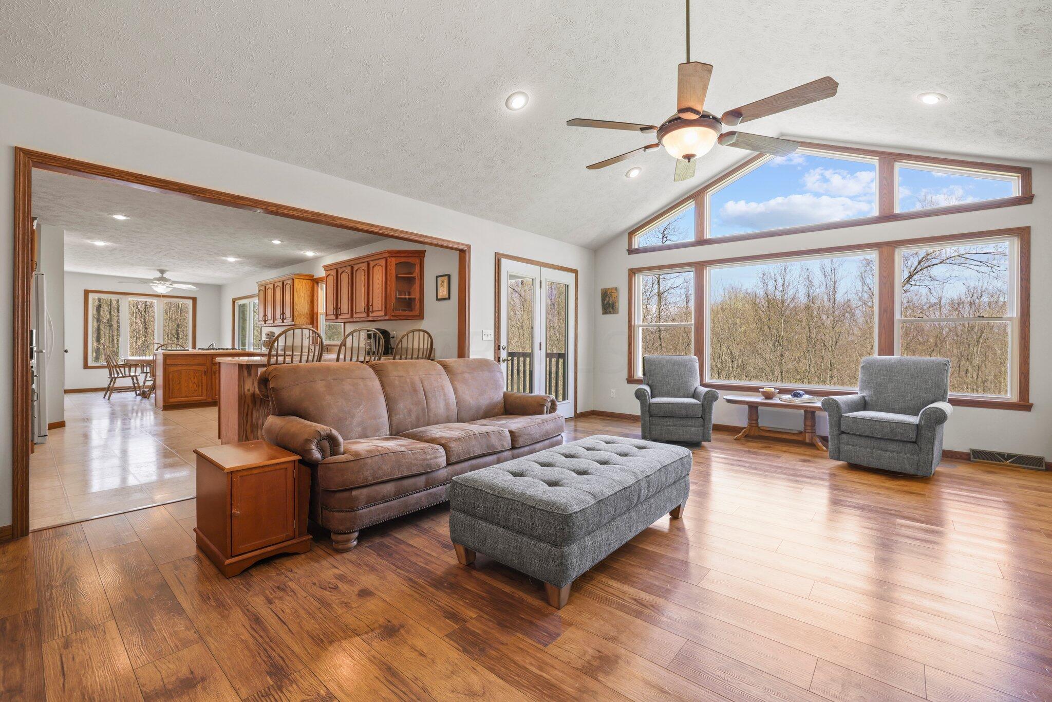2163 Kerr Road Lucas, OH 44843 - Photo 13 of 64 Great Room WOW! Stunning Views!