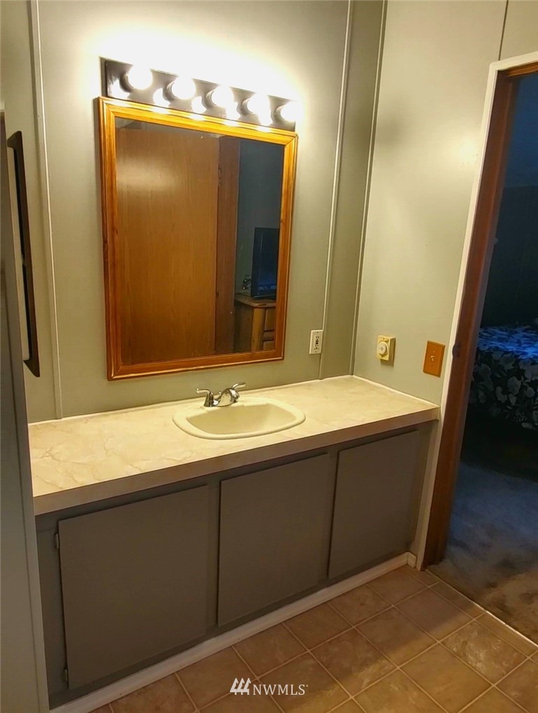 6851 South Pass Road Maple Falls, WA 98266 - Photo 21 of 34 a bathroom with a sink and mirror