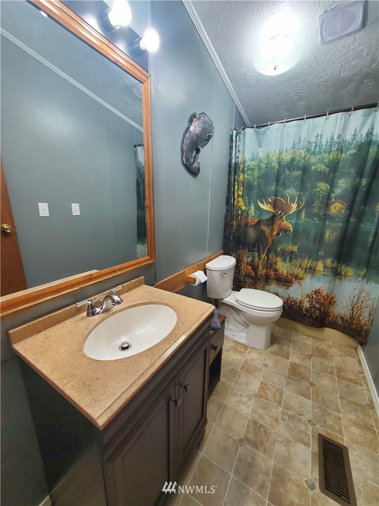 6851 South Pass Road Maple Falls, WA 98266 - Photo 27 of 34 a bathroom with a sink and mirror