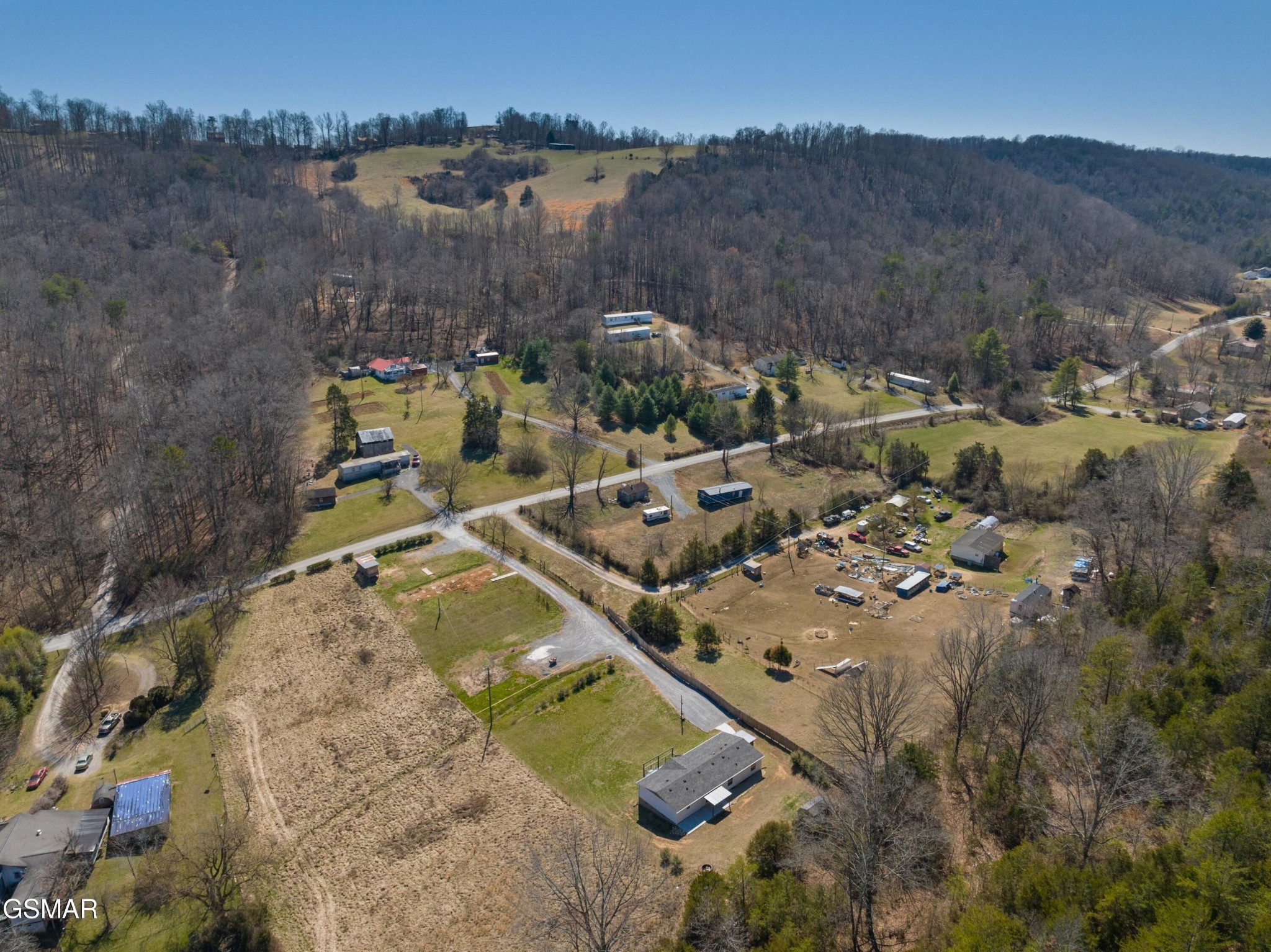 1570 Little Valley Road Maynardville, TN 37807 - Photo 31 of 31 an aerial view of a house with a yard