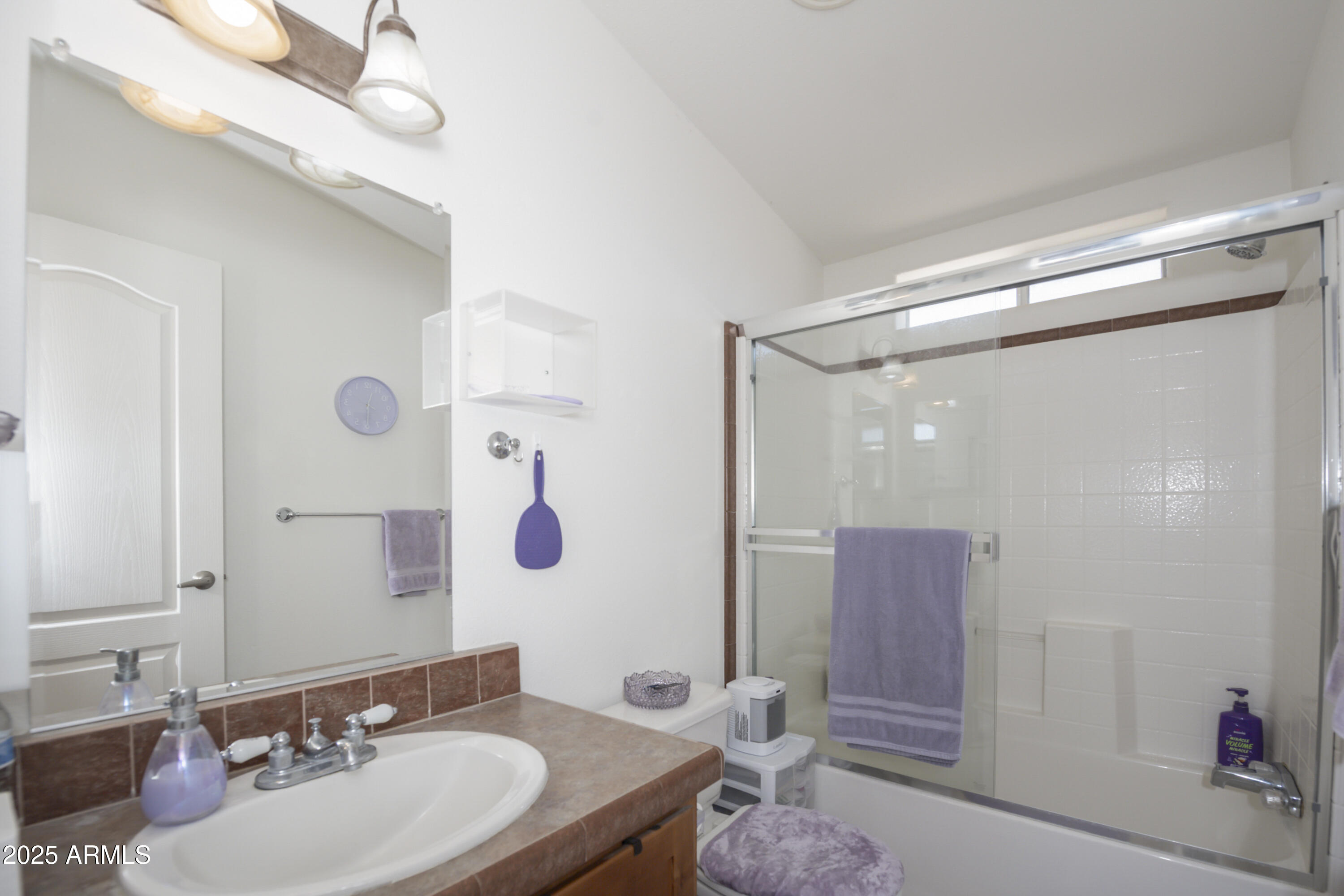 17985 Hunters Lane Dewey, AZ 86327 - Photo 19 of 45 a bathroom with a sink vanity granite and a mirror