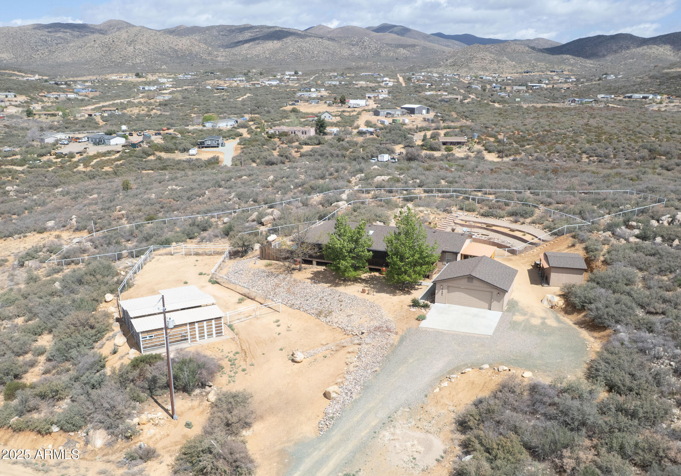 17985 Hunters Lane Dewey, AZ 86327 - Photo 41 of 45 an aerial view of residential houses with outdoor space