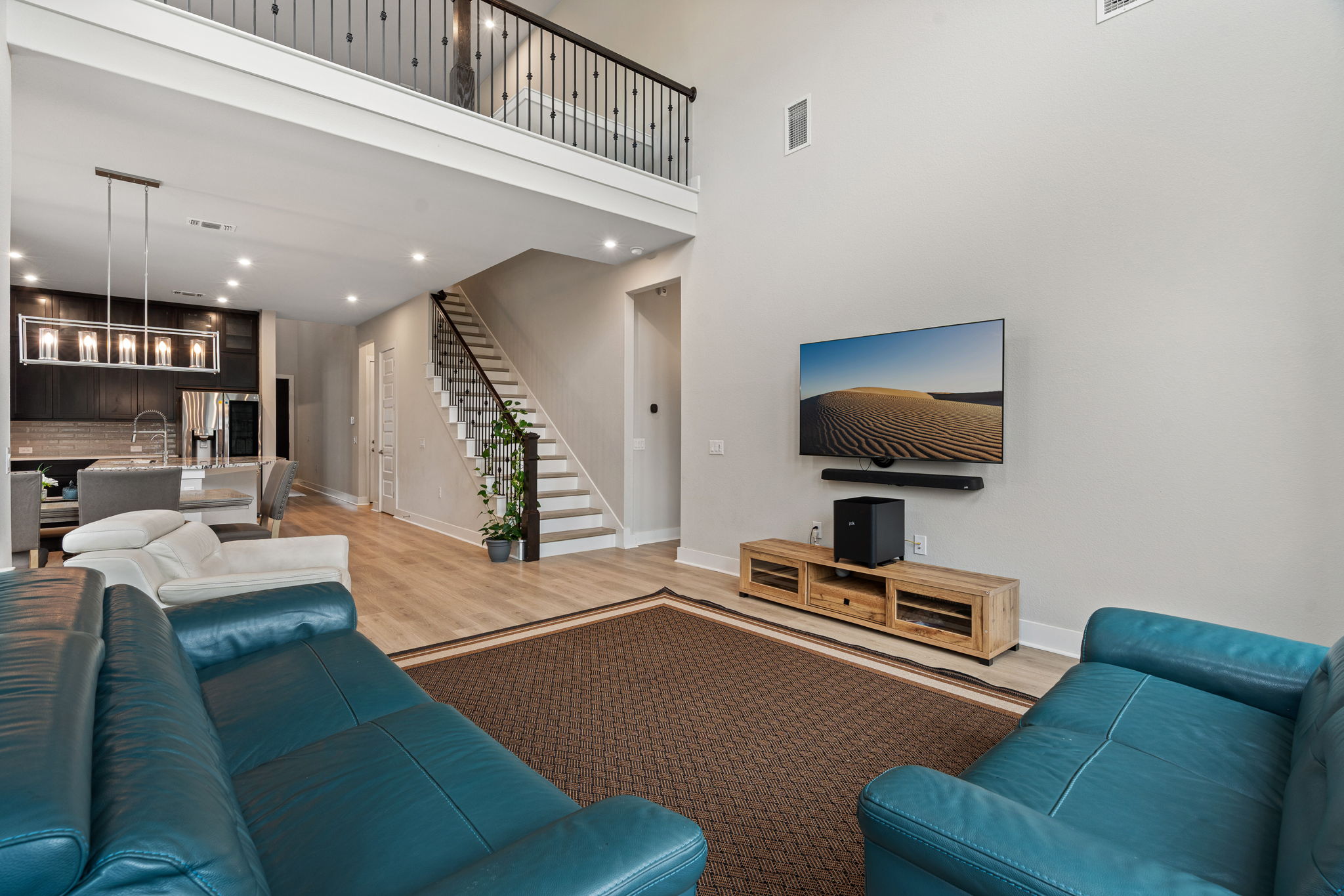 244 Diamondback Drive Georgetown, TX 78628 - Photo 17 of 37 Spacious living area featuring high ceilings.