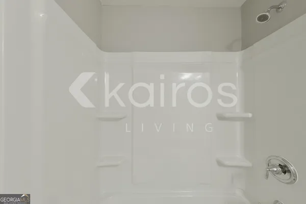 a close up of a shower