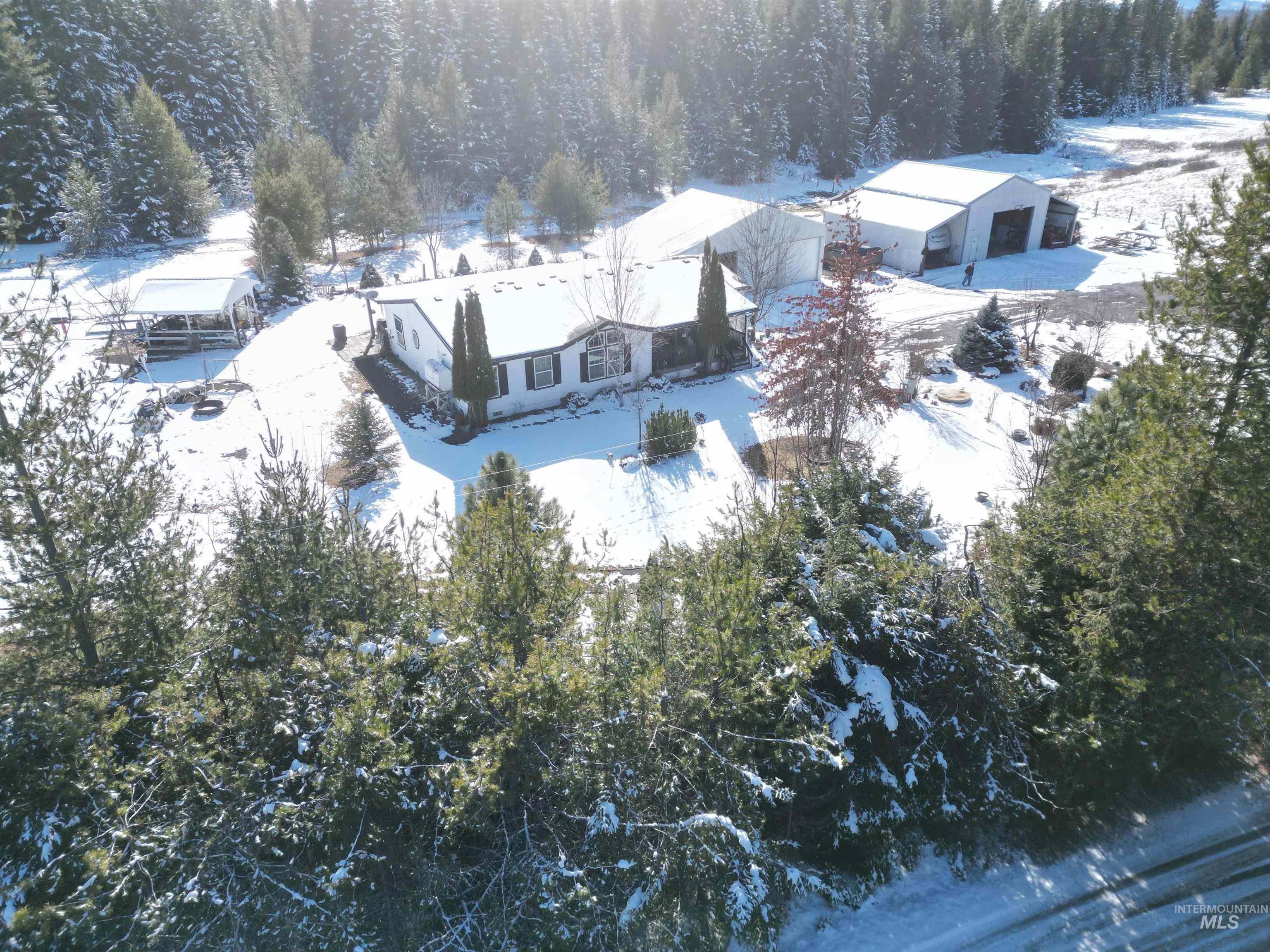 254 Lackey Road Weippe, ID 83553 - Photo 21 of 38 View of snowy aerial view