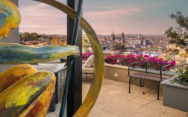 a view of a outdoor seating area