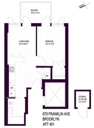 $3,695 | 679 Franklin Avenue, Unit 401 | Crown Heights
