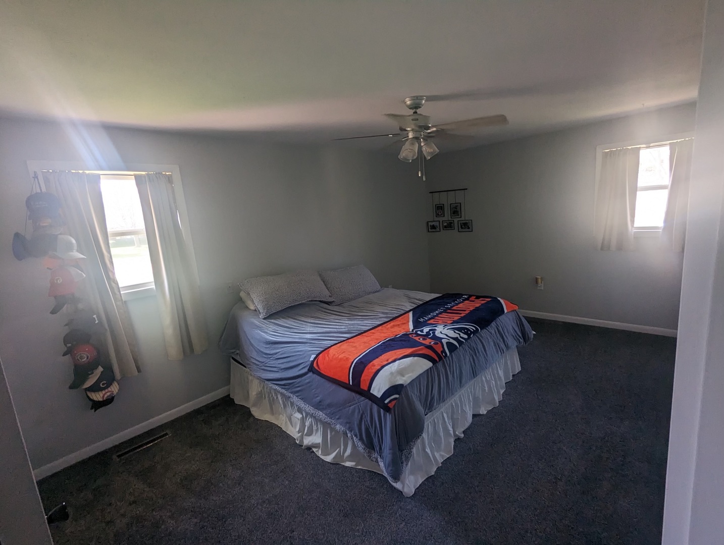 402 East South Mahomet Road Mahomet, IL 61853 - Photo 16 of 21 a bedroom with a bed and a mirror