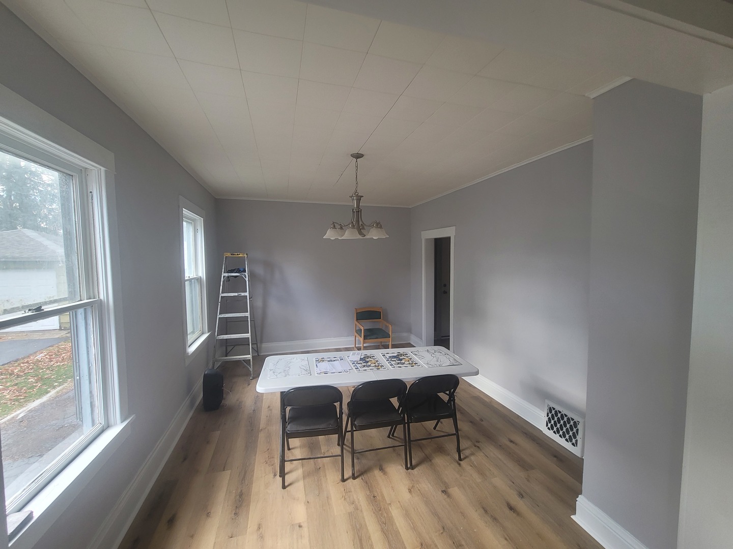526 North View Street Aurora, IL 60506 - Photo 3 of 5 a view of a dining room with furniture window and wooden floor
