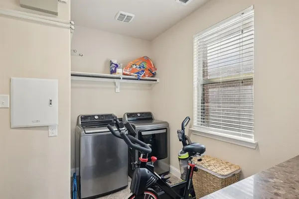 a view of storage and utility room
