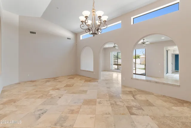 a view of an empty room