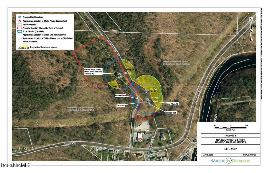 0 River Road Monroe, MA 01350 - Photo 2 of 6 Aerial Water District Plan