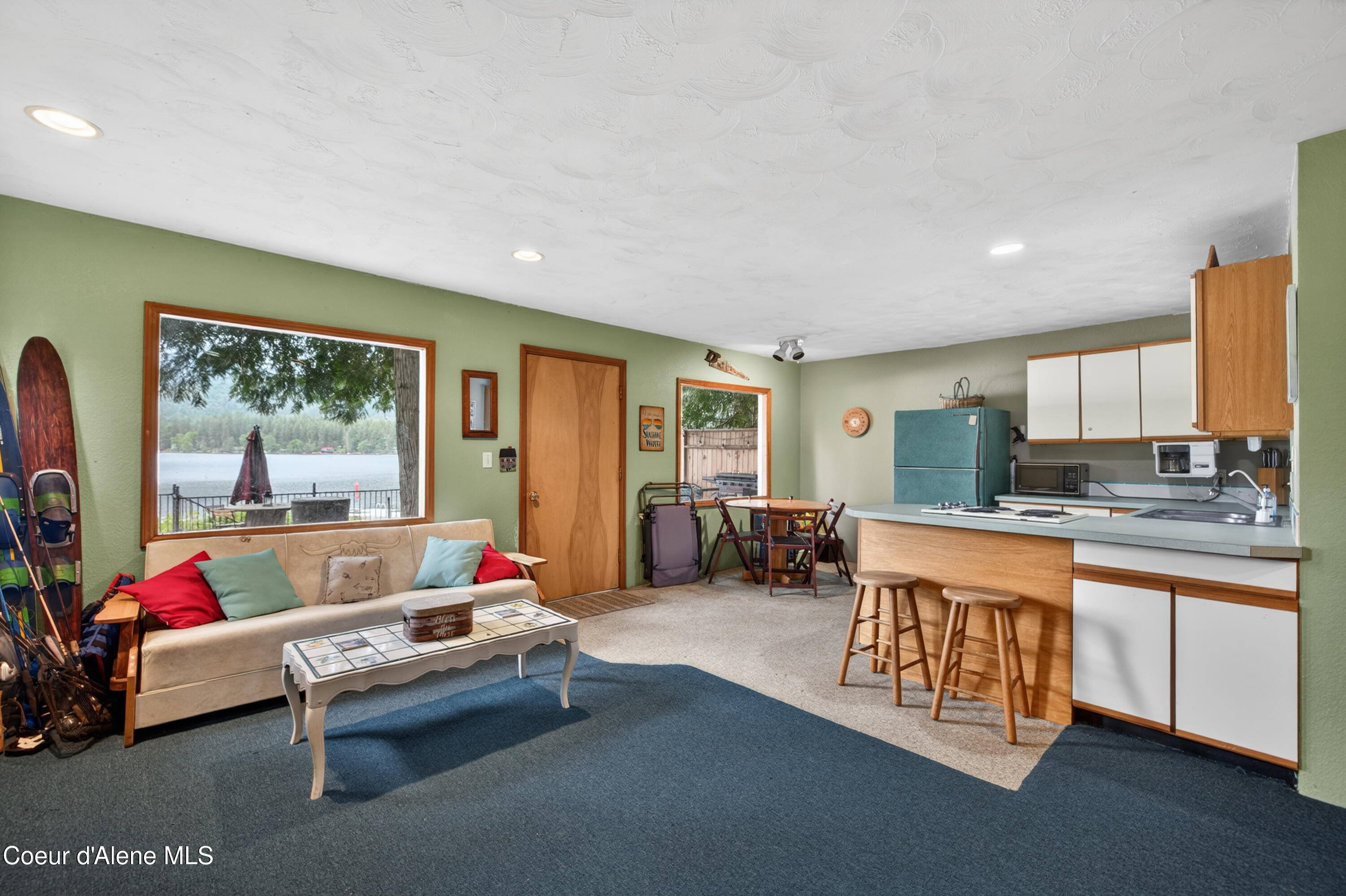 8642 West Upper Twin Lake Shore Road South Rathdrum, ID 83858 - Photo 20 of 36 Living Room and Kitchen