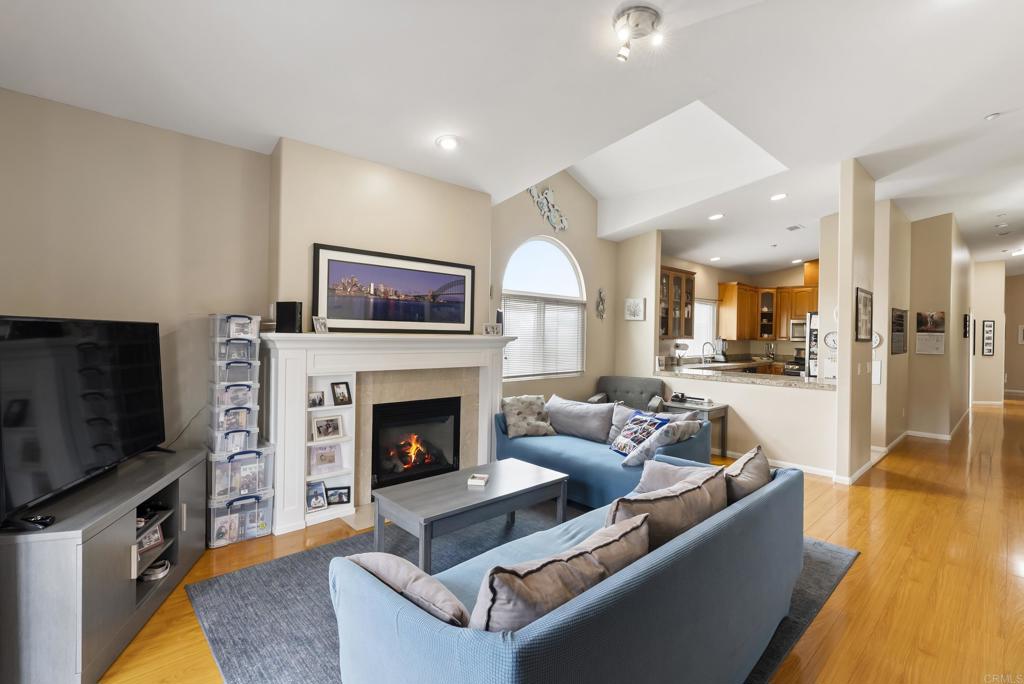 535 F Avenue, Unit 4 Coronado, CA 92118 - Photo 17 of 48 a living room with furniture and a fireplace