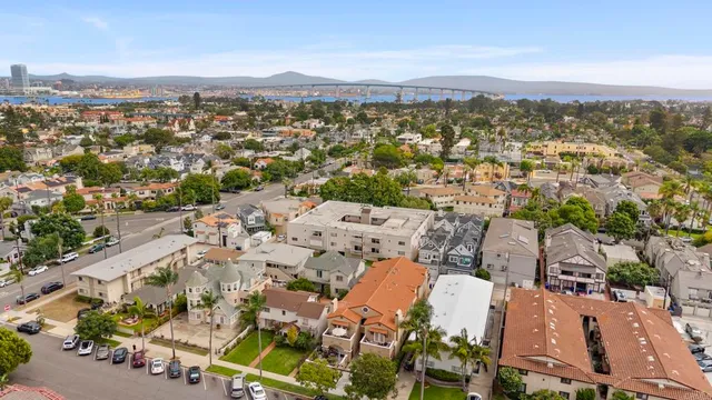 a view of a balcony with furniture