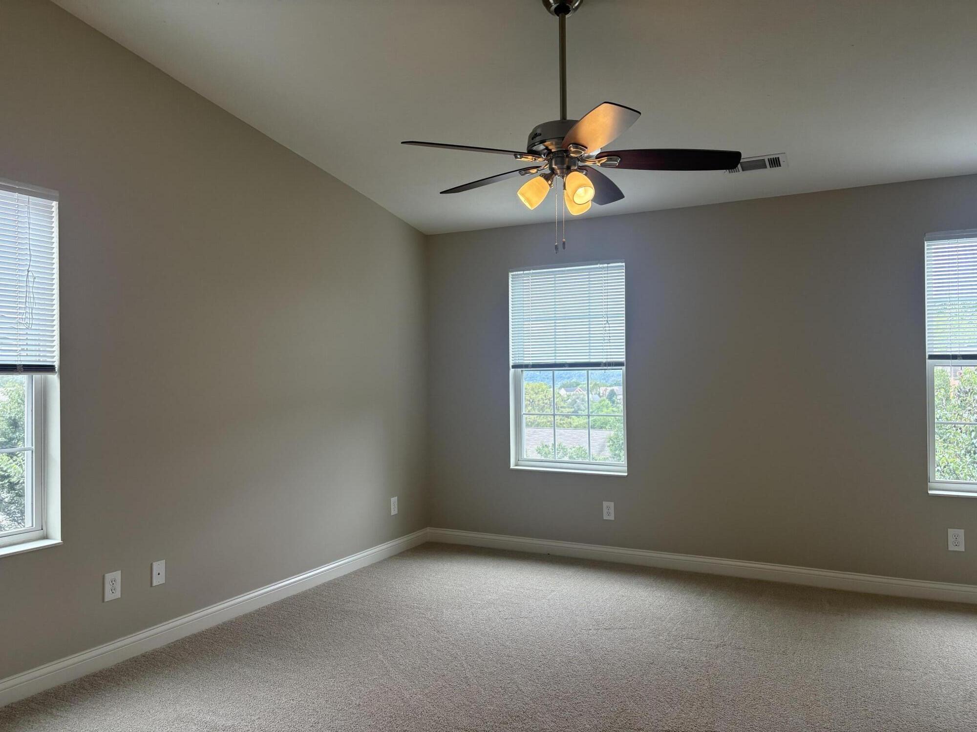 615 Ivy Ridge Drive Cold Spring, KY 41076 - Photo 6 of 29 Spacious primary bedroom with vaulted ceilings and new carpeting.