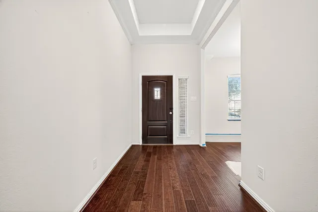 a view of wooden floor in a room