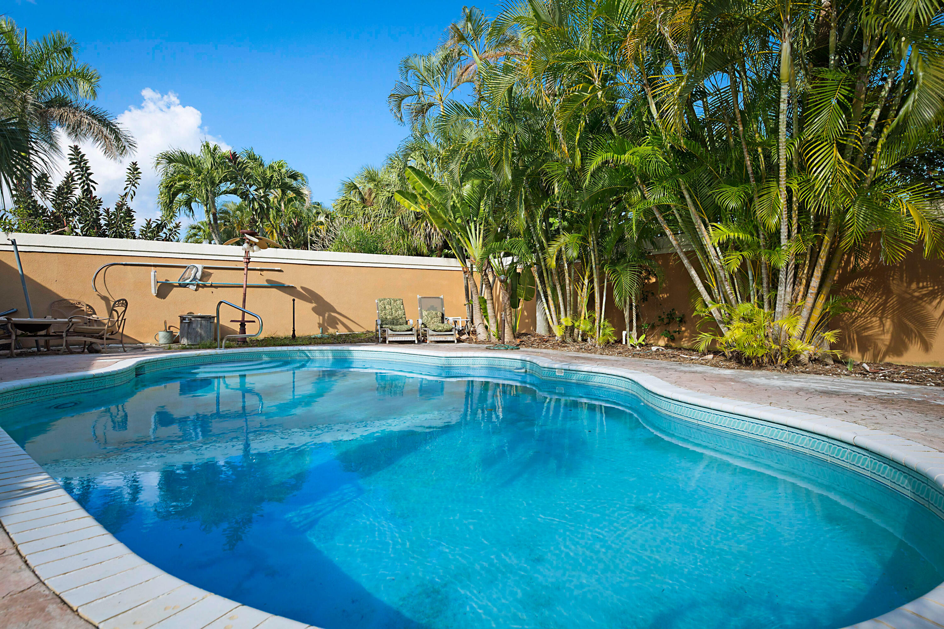 113 Seashore Drive Jupiter, FL 33477 - Photo 9 of 19 a view of a swimming pool with a yard