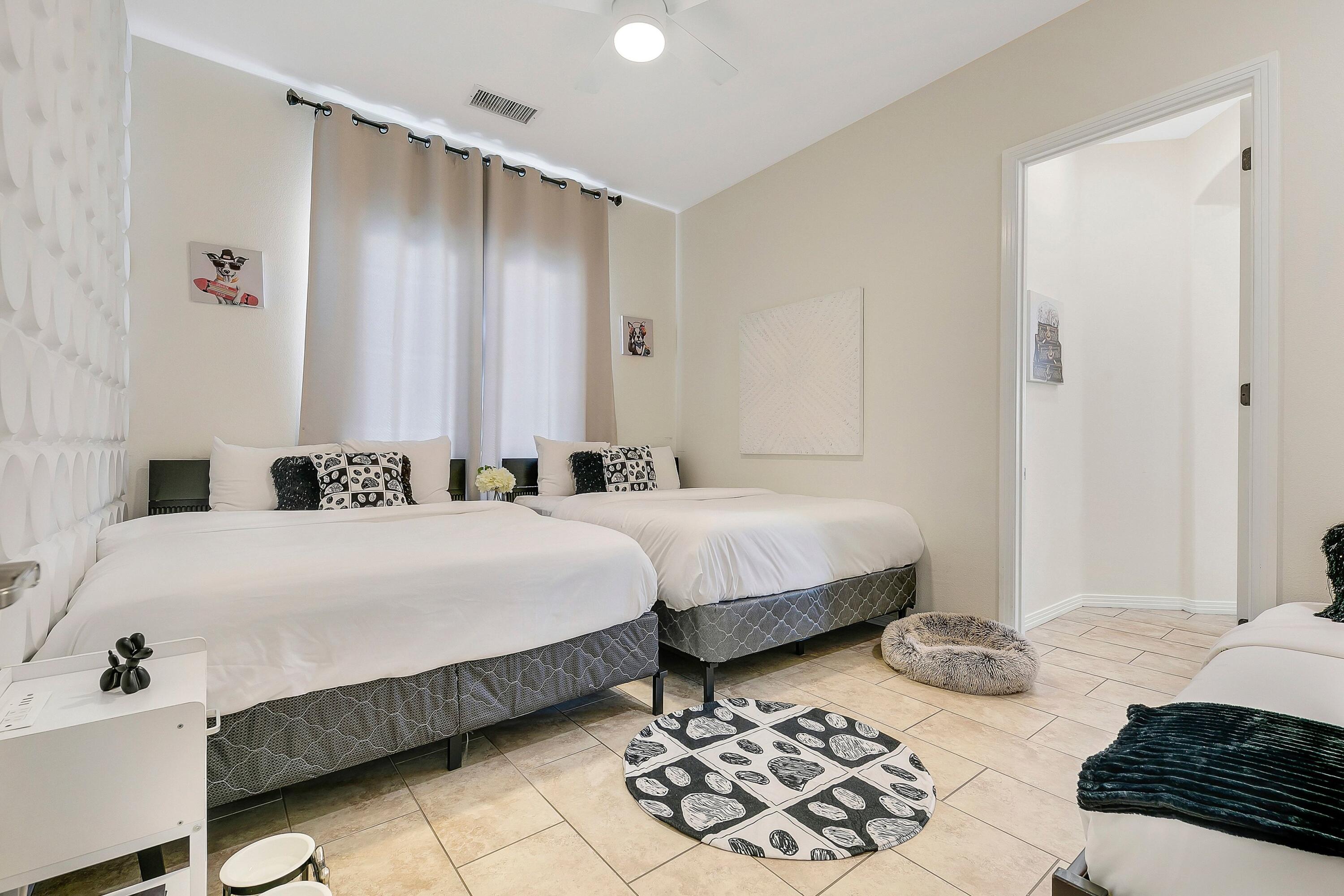 48678 Cascade Street Indio, CA 92201 - Photo 34 of 78 a bedroom with a bed and a table in it