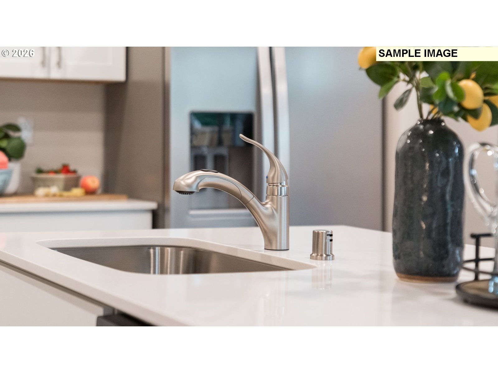 327 Coho Loop Woodland, WA 98674 - Photo 7 of 23 a kitchen with a sink and a refrigerator