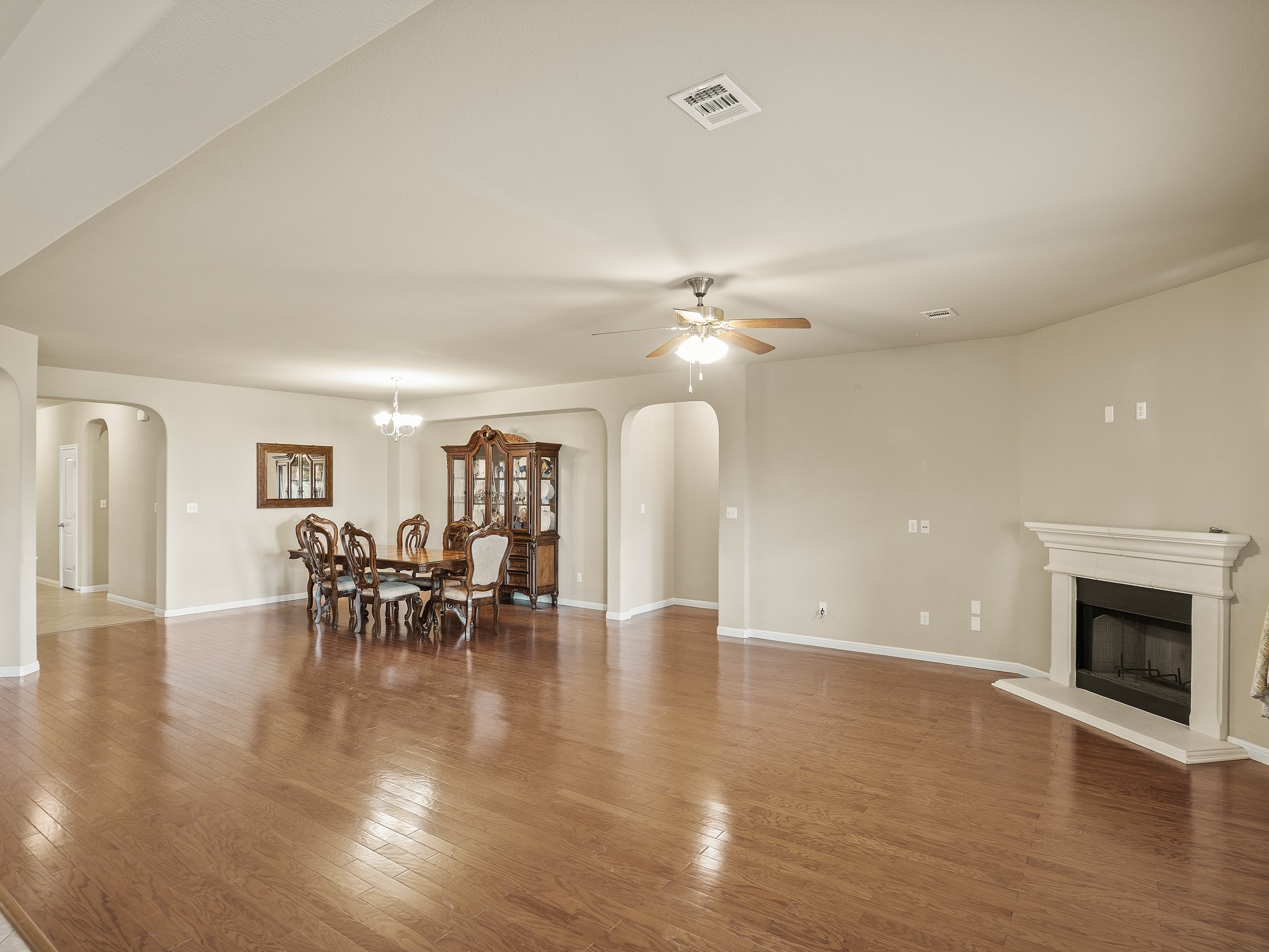 17805 Silent Harbor Loop Pflugerville, TX 78660 - Photo 31 of 34 a view of dining room with furniture and chandelier