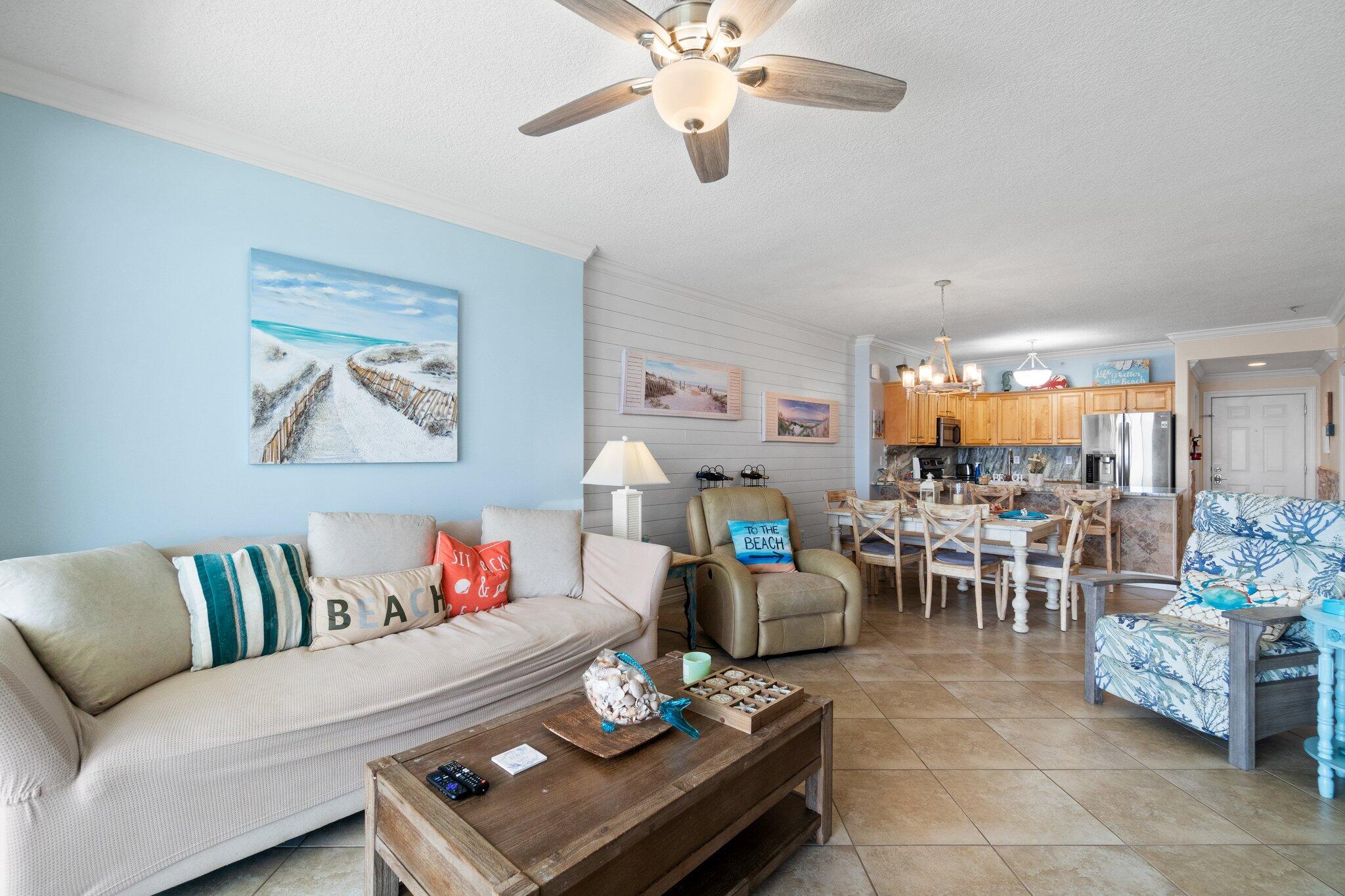 17643 Front Beach Road, Unit 1905 Panama City Beach, FL 32413 - Photo 25 of 51 The furniture is comfy, too!