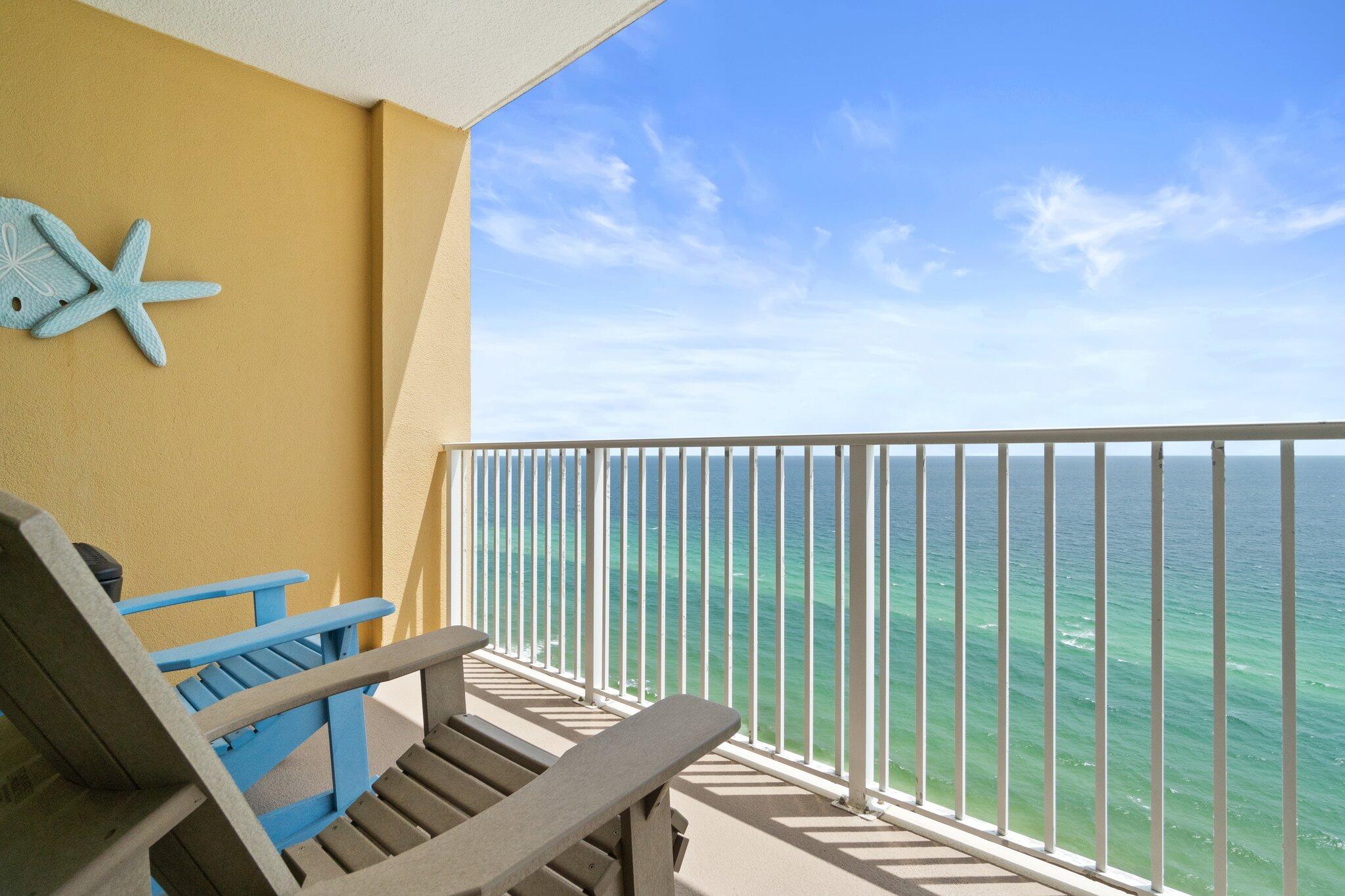 17643 Front Beach Road, Unit 1905 Panama City Beach, FL 32413 - Photo 34 of 51 Enjoy your coffee here each morning