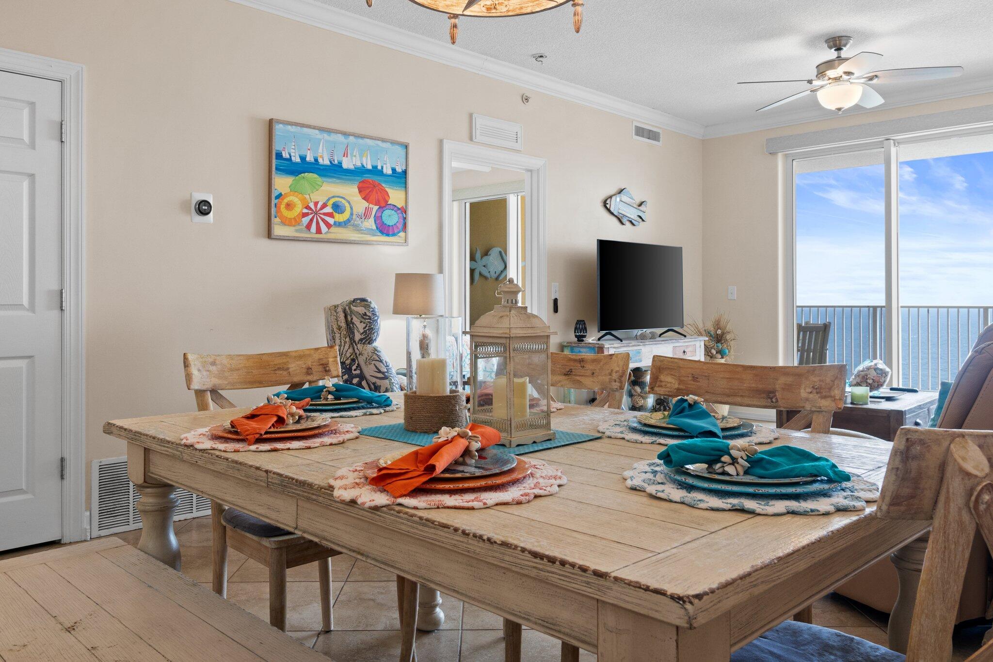 17643 Front Beach Road, Unit 1905 Panama City Beach, FL 32413 - Photo 8 of 51 Dinner and a (Gulf) show!