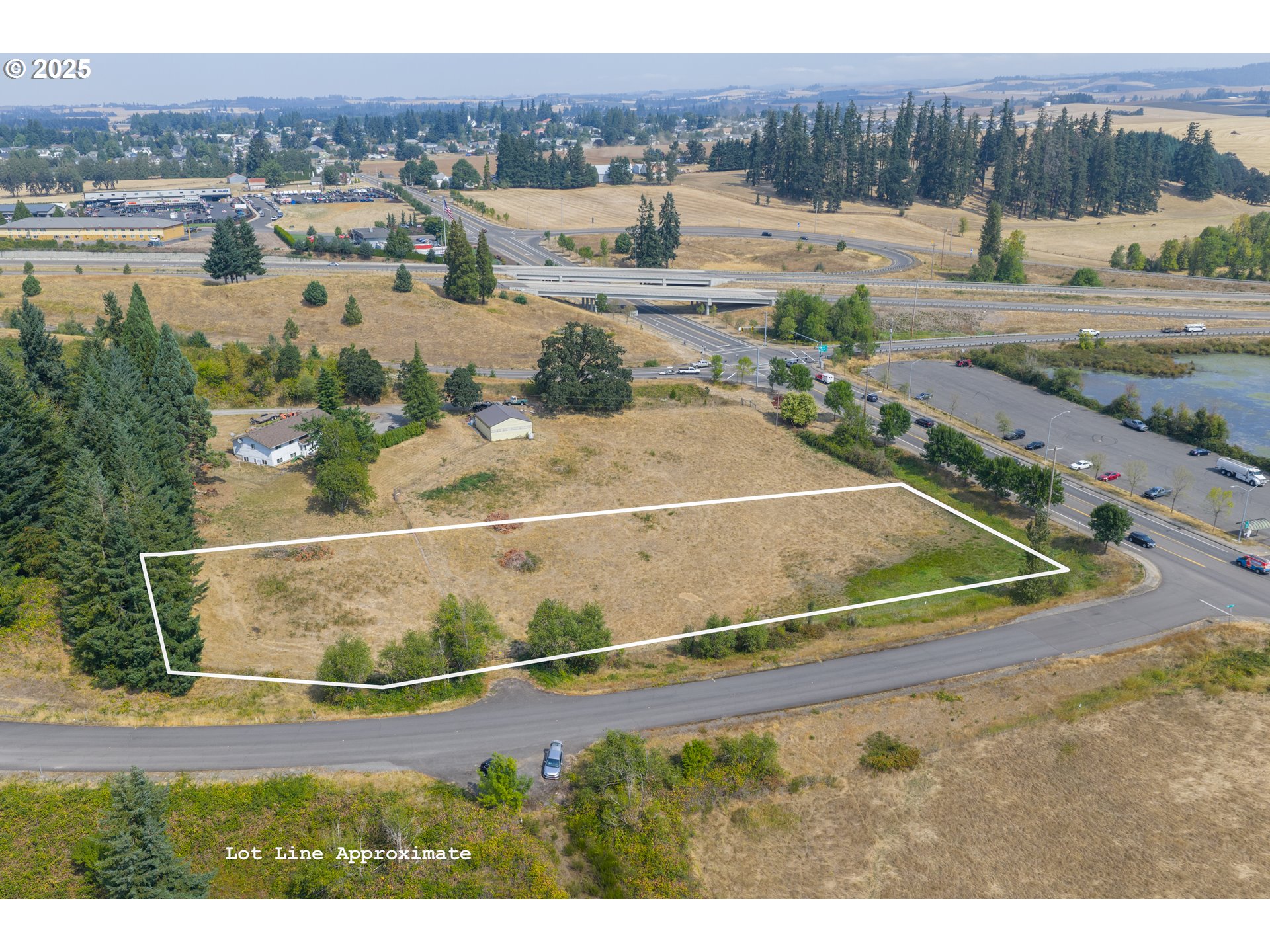 Golf Lane Sublimity, OR 97385 - Photo 7 of 10 an aerial view of a yard