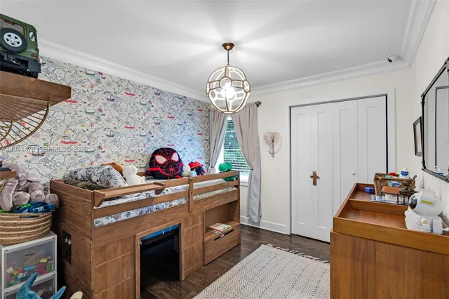 a hallway with a stove