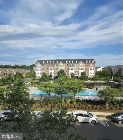 a view of a lake with houses