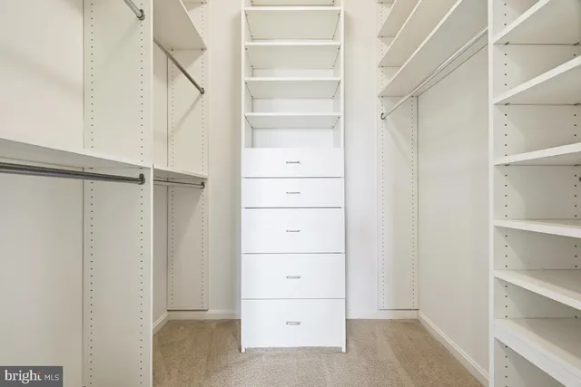 a view of walk in closet