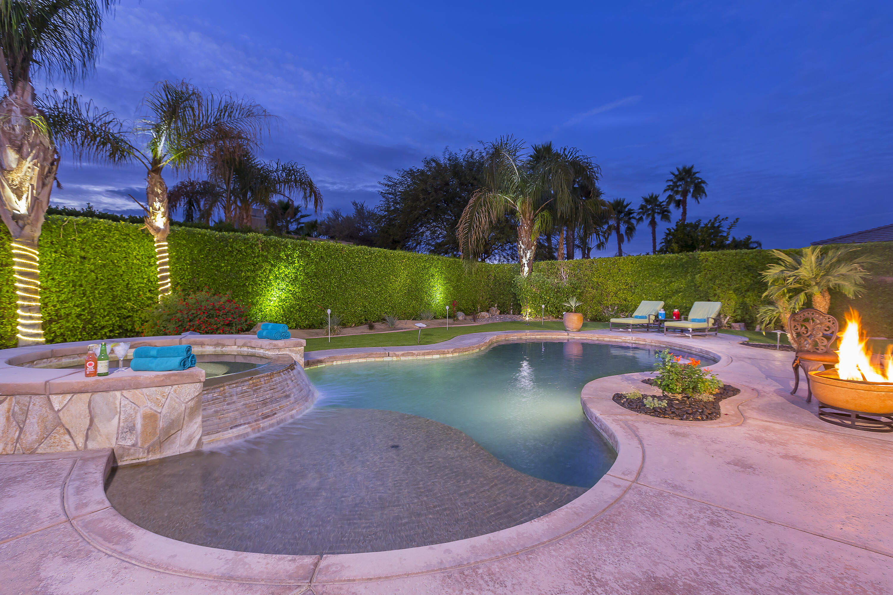 48789 Cascade Street Indio, CA 92201 - Photo 34 of 34 a view of a swimming pool with an outdoor seating