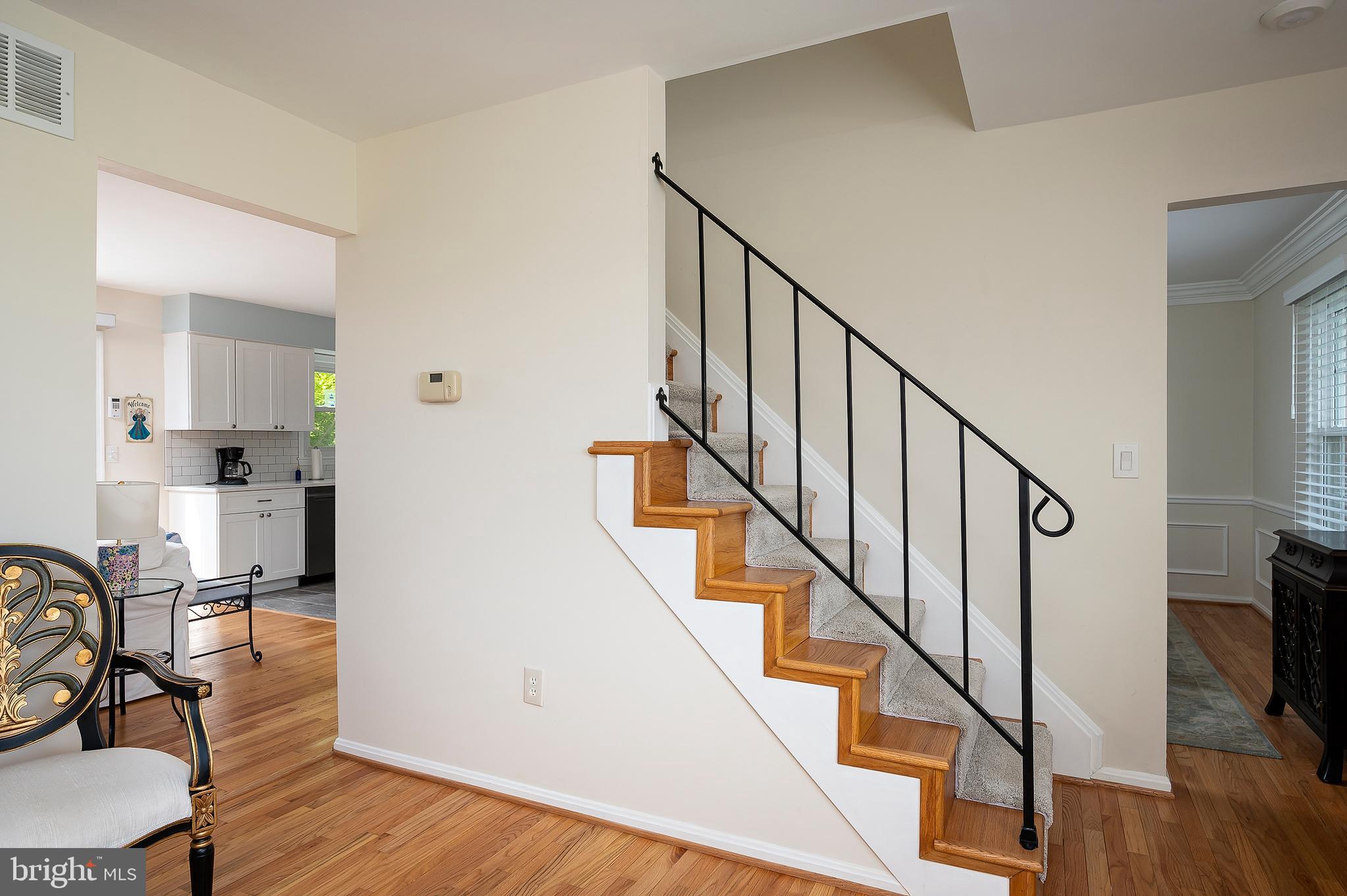 135 Farragut Road Annapolis, MD 21401 - Photo 12 of 26 Stairs from Living room to upstairs