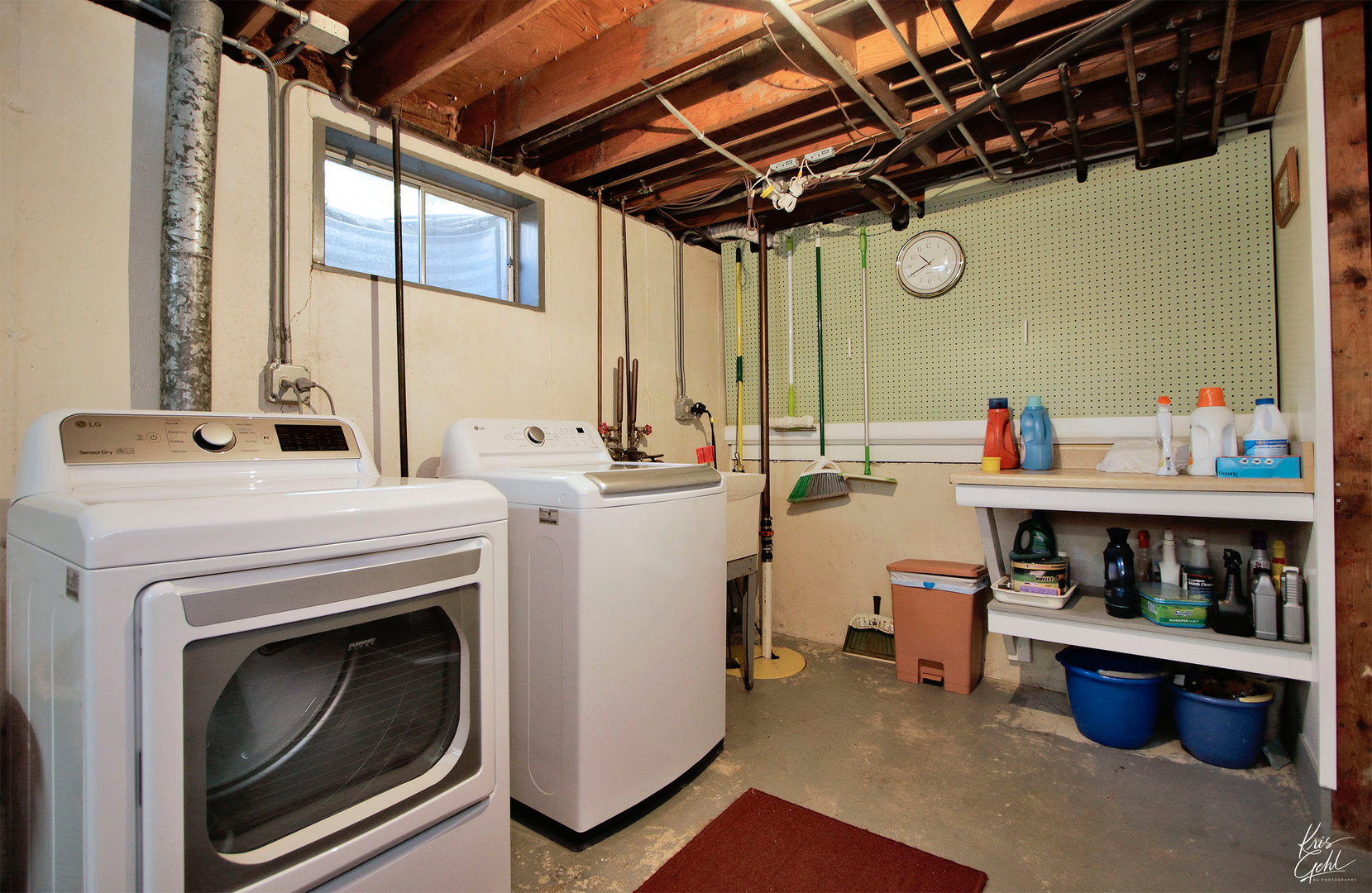 720 Stuart Street Grayslake, IL 60030 - Photo 15 of 19 a view of storage and utility room with washer and dryer
