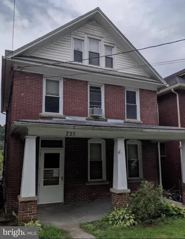 a front view of a house