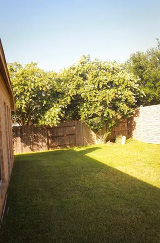 a view of an ocean from a yard