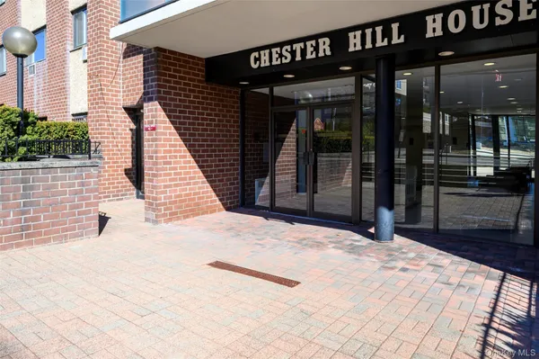 a view of a pathway both side of building