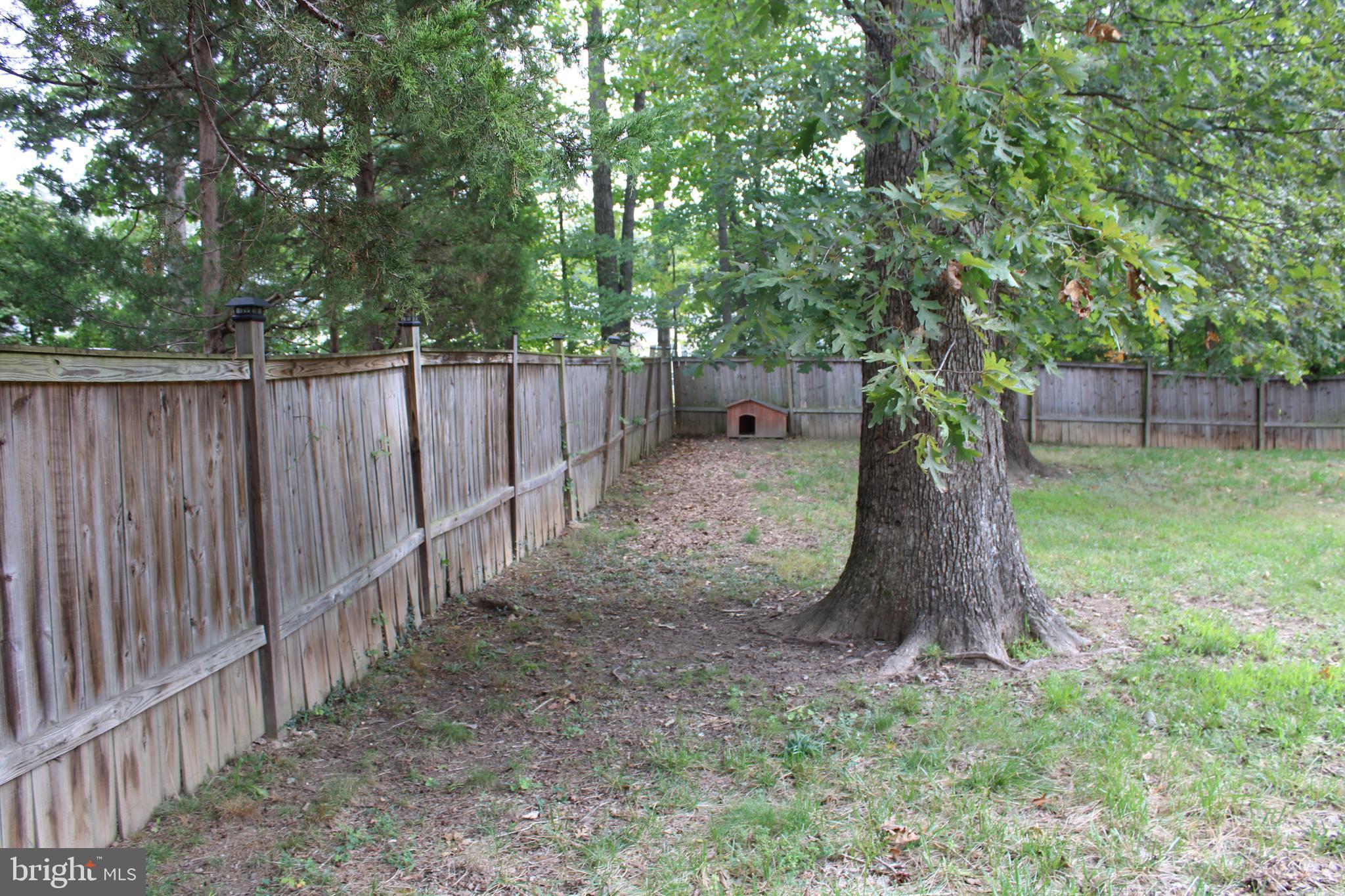 19115 Wayne Drive Triangle, VA 22172 - Photo 47 of 47 a backyard of a house with lots of plants and wooden fence