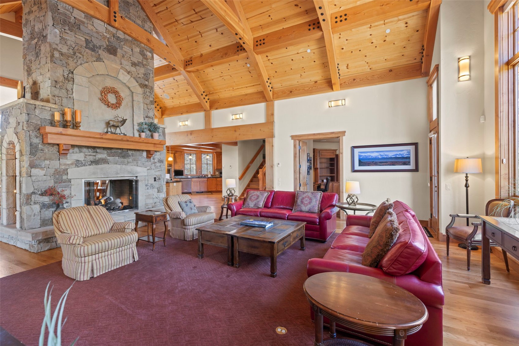 317 Timbertrail Road Breckenridge, CO 80424 - Photo 14 of 50 a living room with furniture and a fireplace