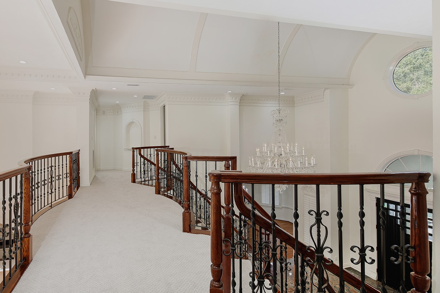 23508 Twin Oaks Drive Spring, TX 77389 - Photo 27 of 50 a view of staircase with railing and white walls